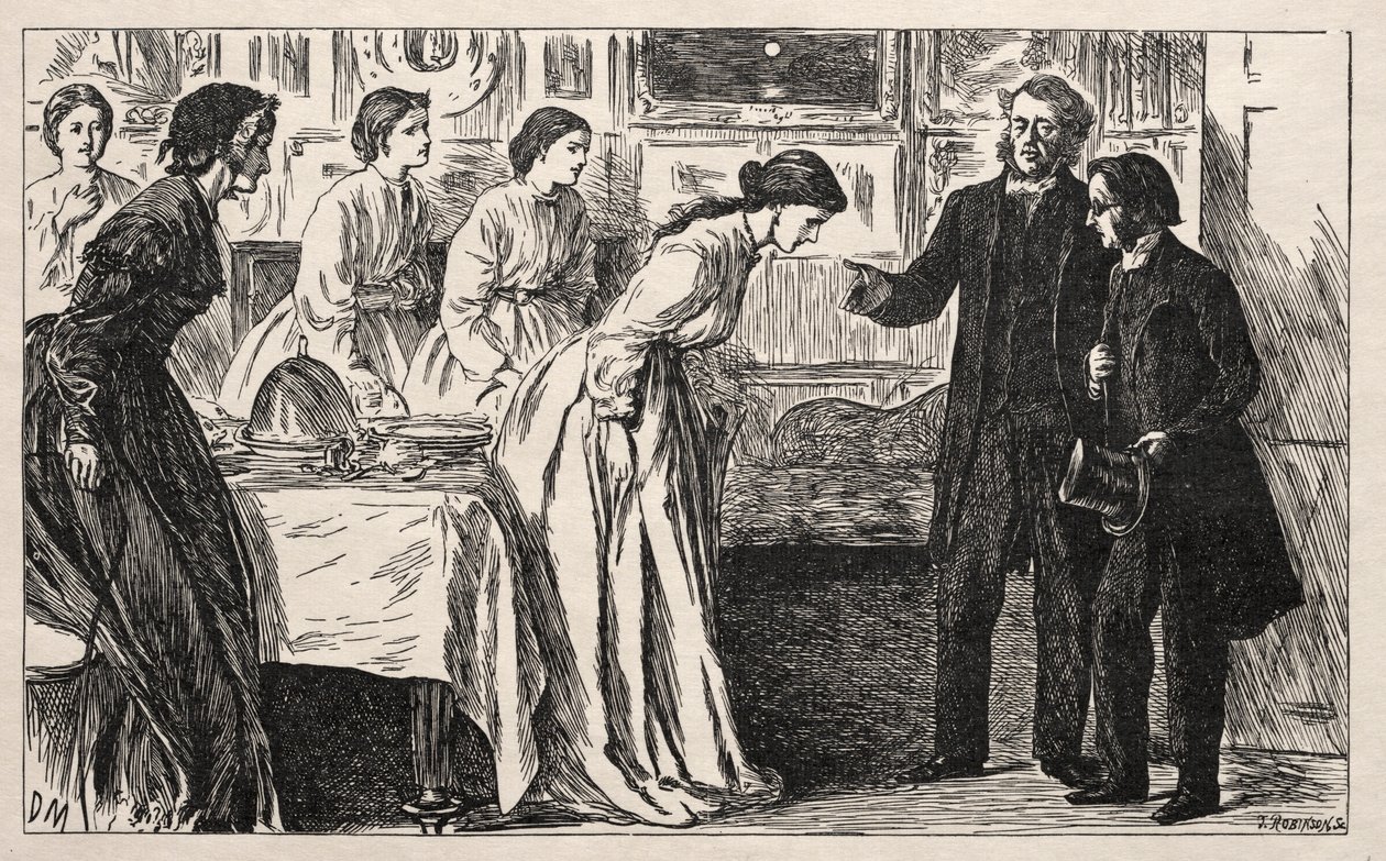 Chciałem wikarego. Raczej próba dla wielebnego M. Greena, 1865. autorstwa George Louis Palmella Busson Du Maurier