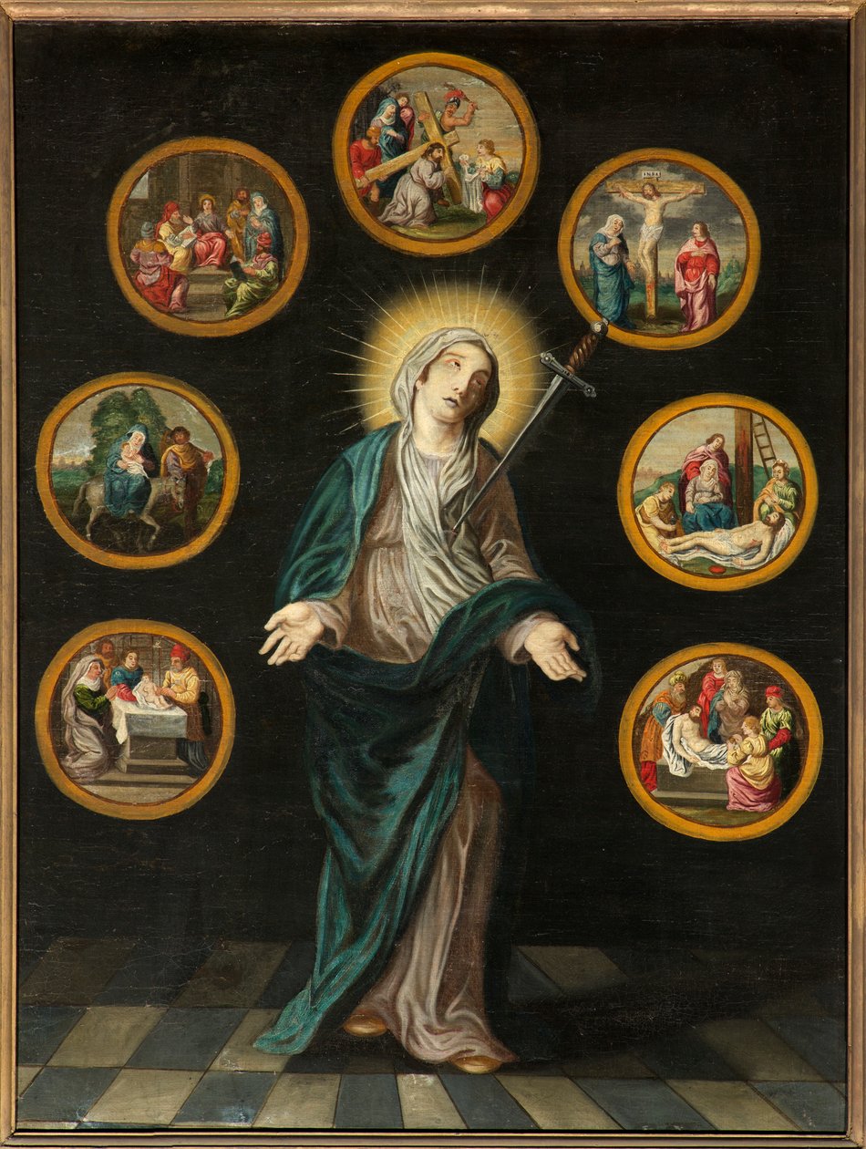 Kościół parafialny (Kościół Parafialny Matki Bożej). Wnętrze. obraz. autorstwa Bartolome Esteban and studio Murillo