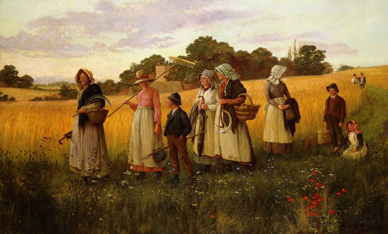 Kutry jęczmienia wracają z pracy autorstwa George Marks