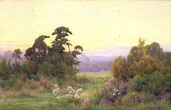 Beeding Hill ze Steyning, Sussex autorstwa George Marks