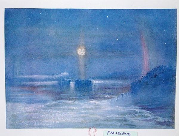 Antarktyka, ilustracja z „Nimrod w Antarktyce 1907-09” Sir Ernesta Shackletona (1874-1922) autorstwa George Marston