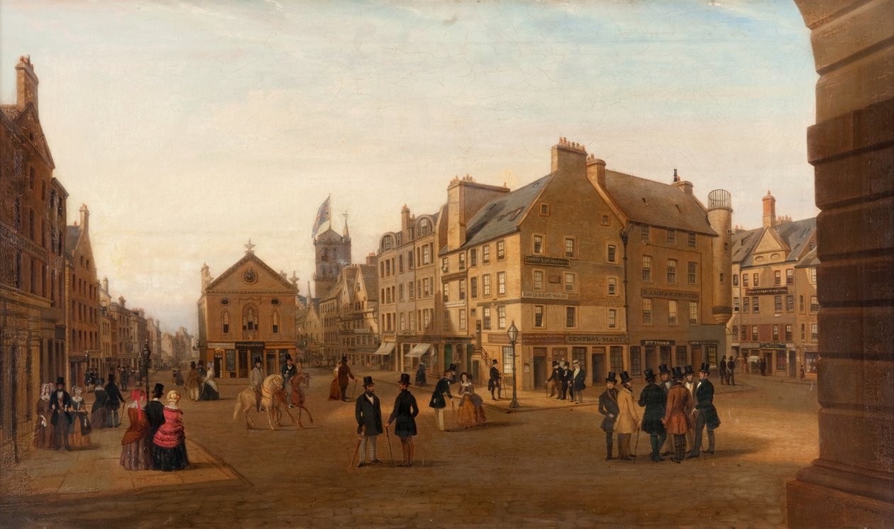 Union Hall, główna ulica Dundee autorstwa George McGillivray