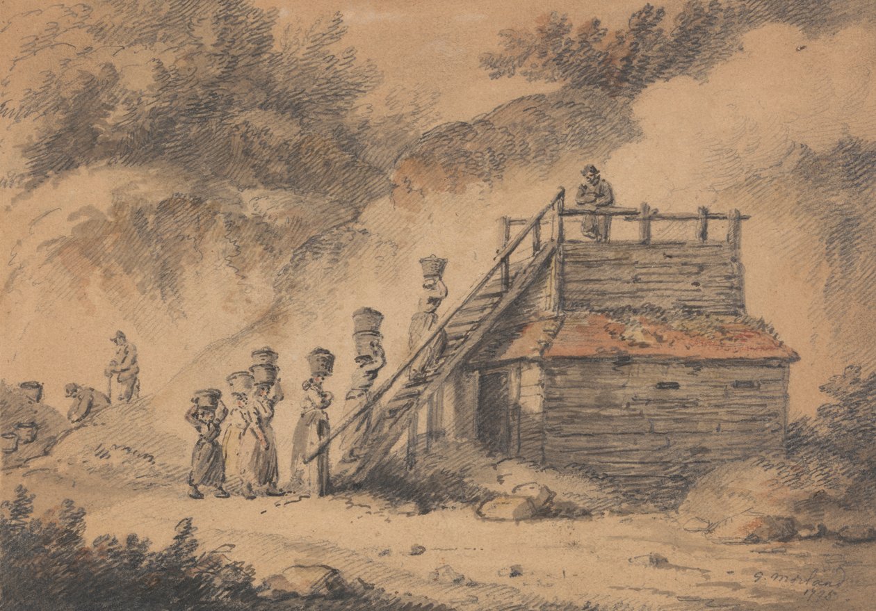 Um forno de lúpulo autorstwa George Morland