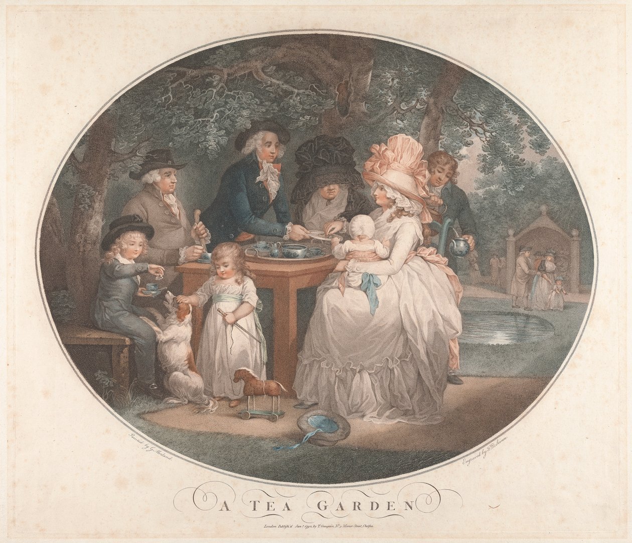 Ogród herbaciany autorstwa George Morland