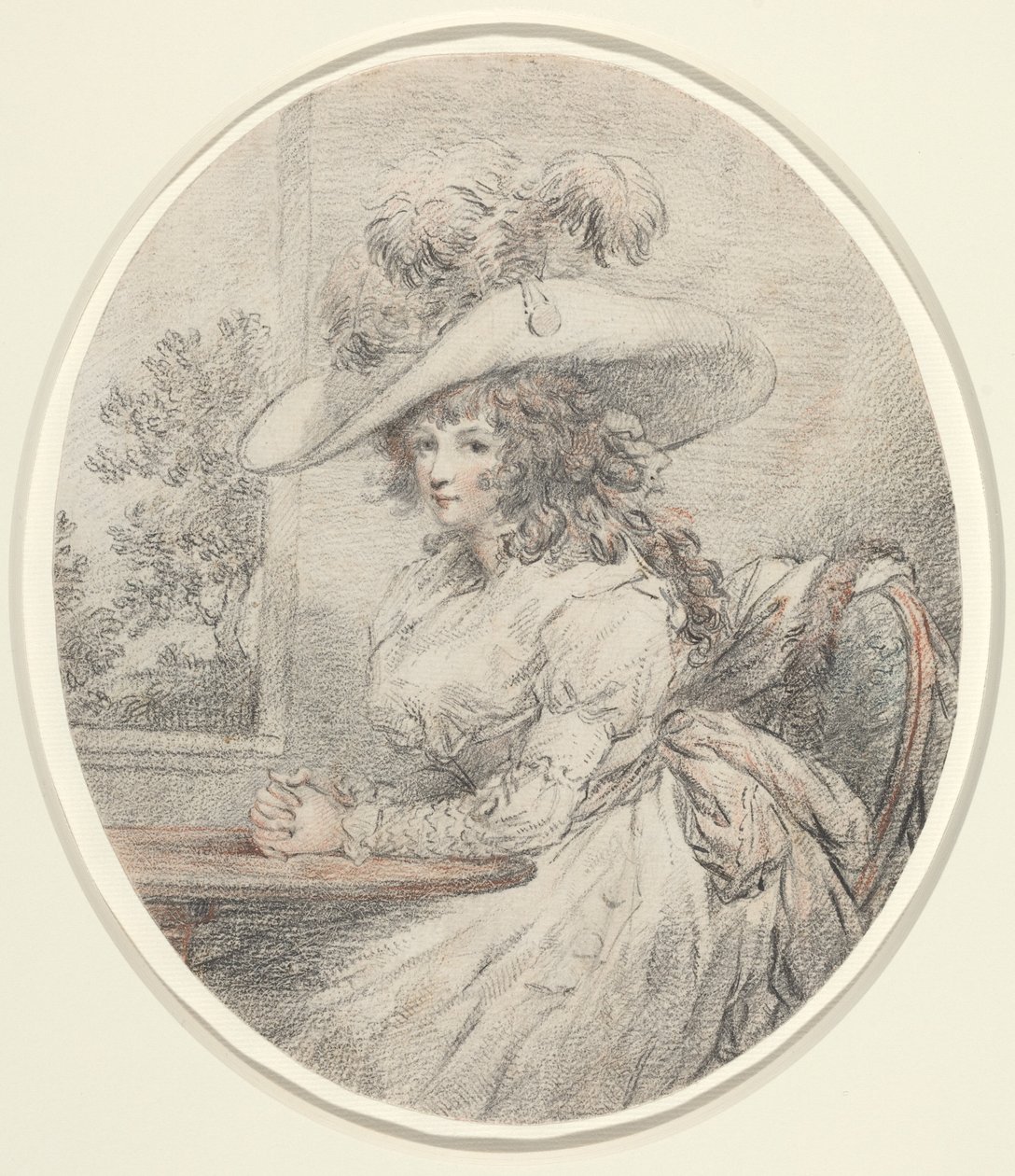 Anne Ward Morland, ok. 1786 (grafit) autorstwa George Morland