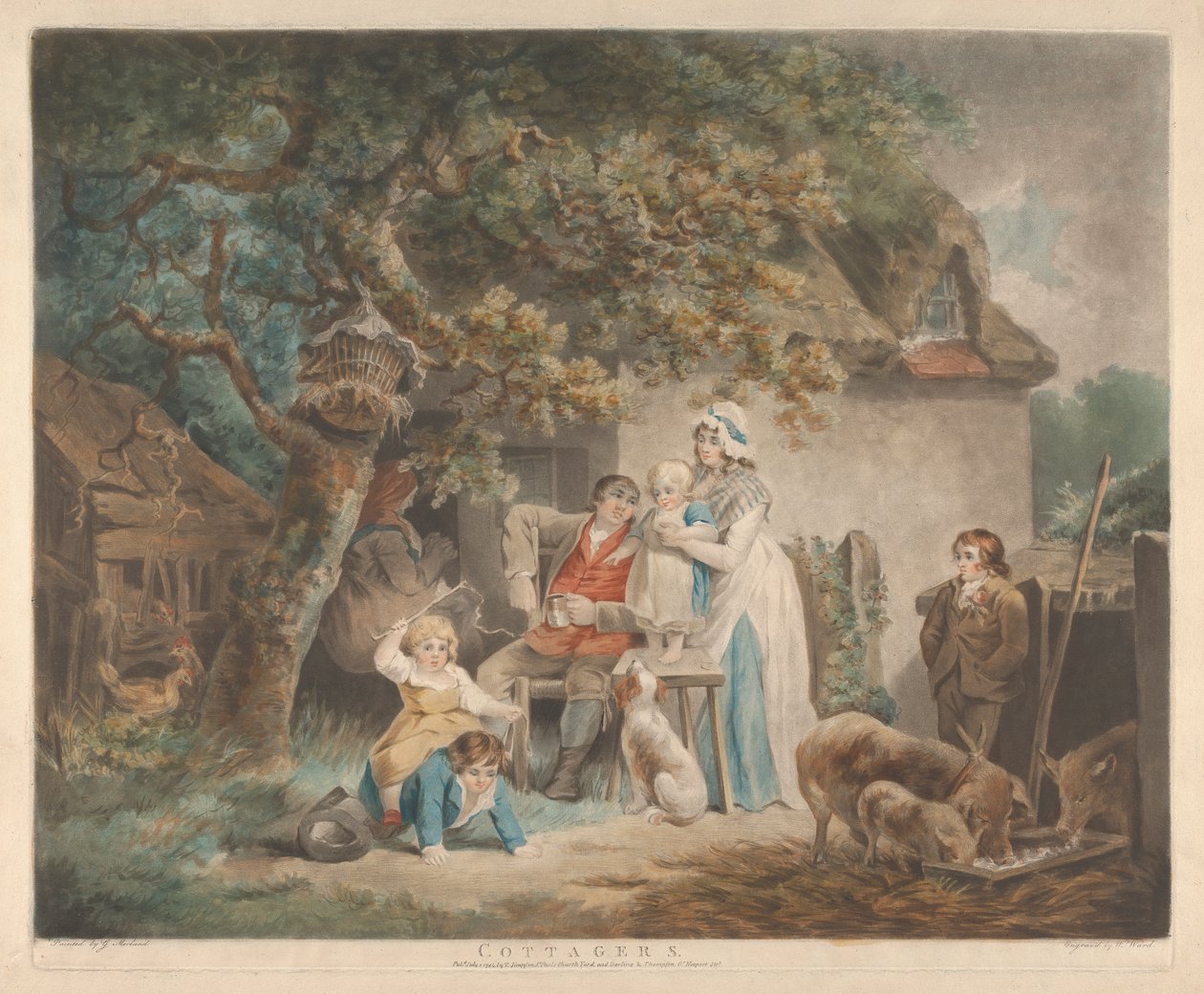 chałupy autorstwa George Morland