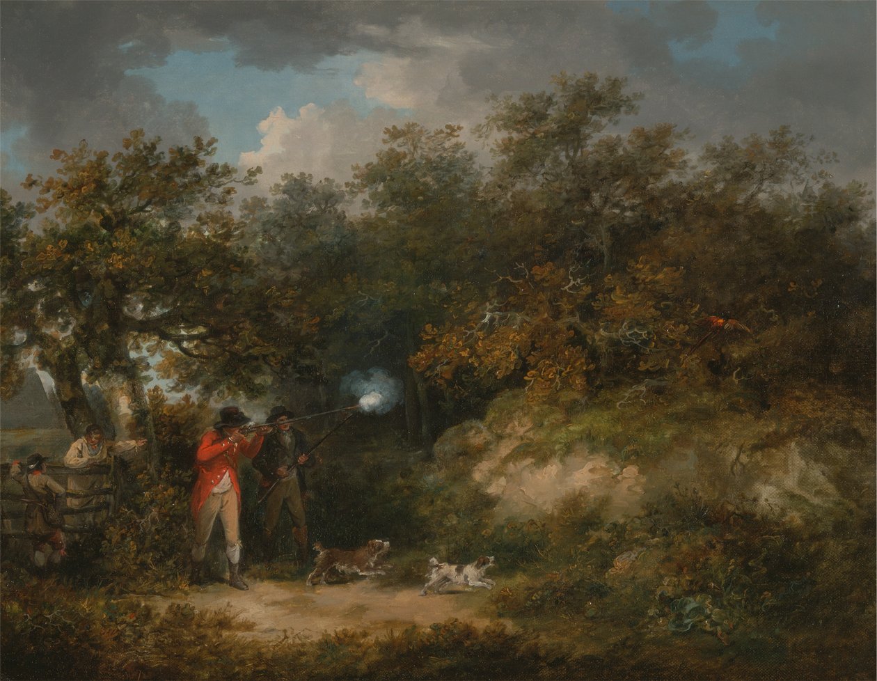 Strzelanie do bażantów autorstwa George Morland