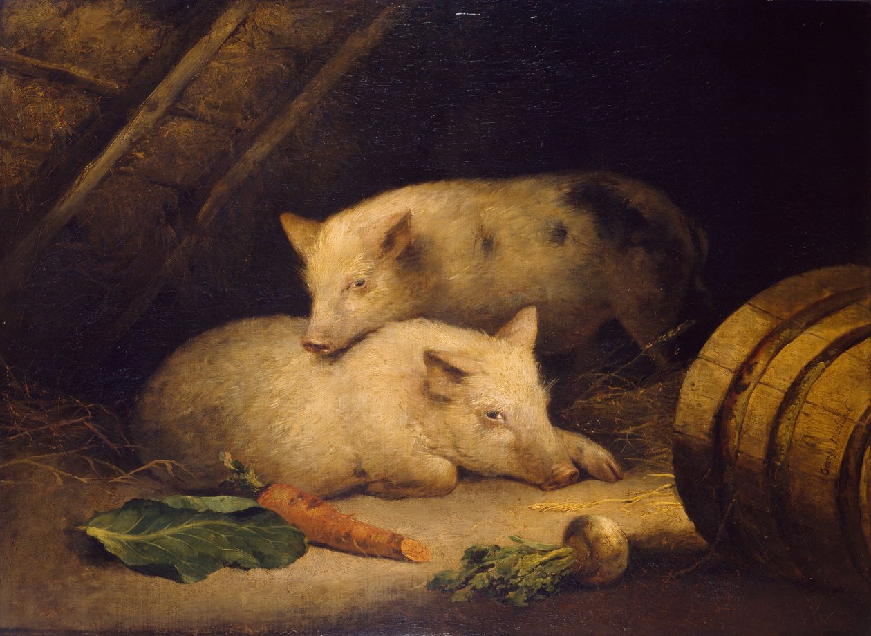 Świnie, 1775-1800 autorstwa George Morland