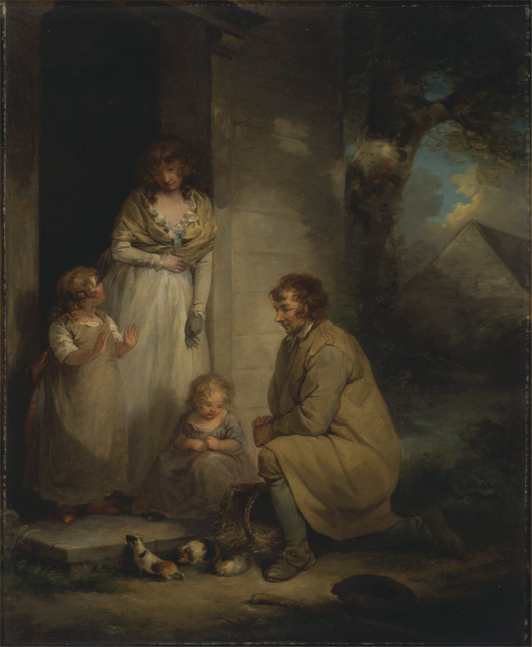 Sprzedaż świnek morskich autorstwa George Morland