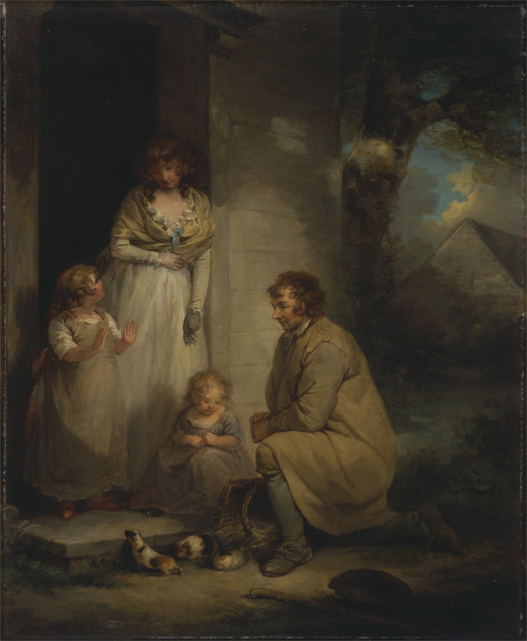 Sprzedaż świnek morskich autorstwa George Morland