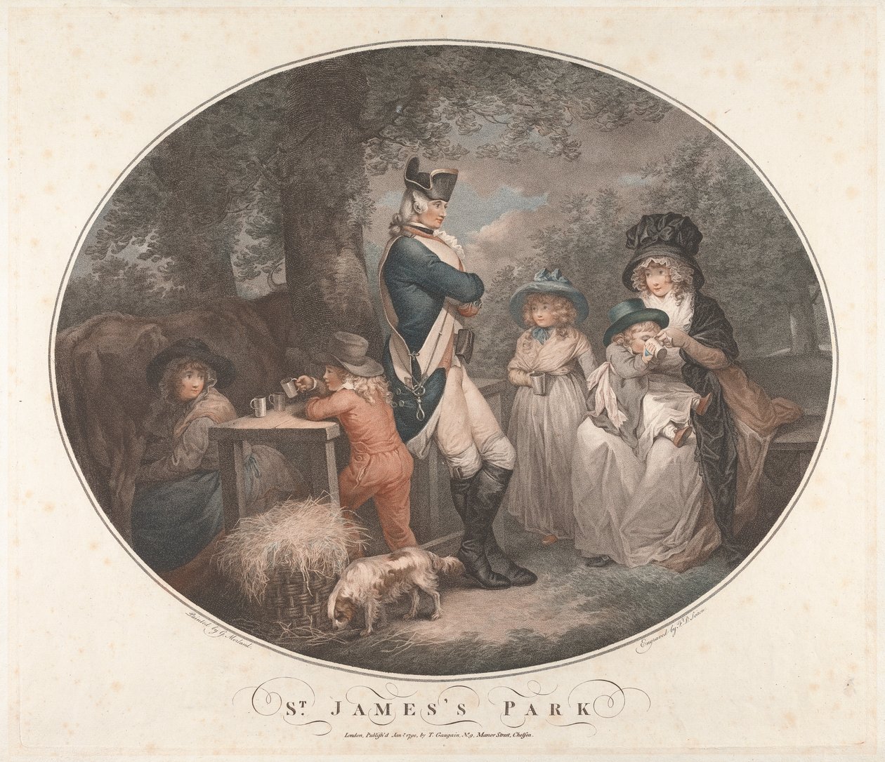 Park św. Jakuba autorstwa George Morland