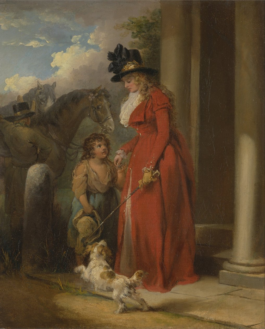 Drzwi giermka autorstwa George Morland