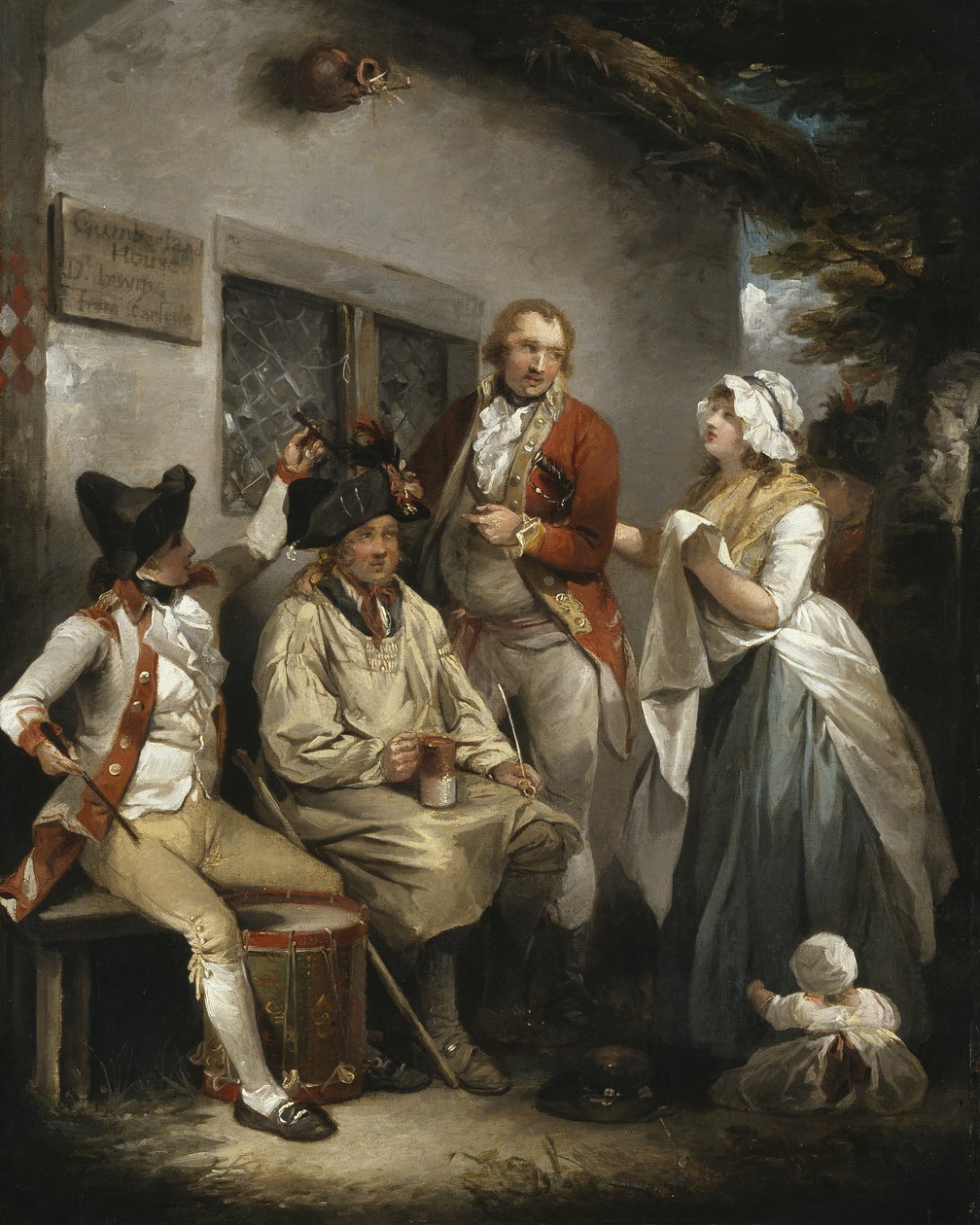 Trepanowanie rekruta, ok. 1790 autorstwa George Morland