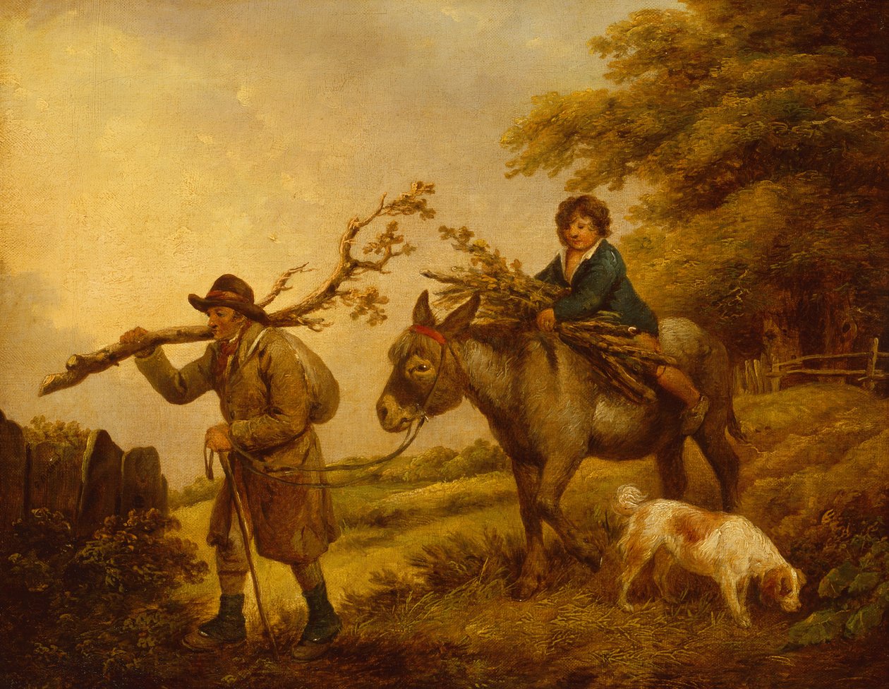 Zbieracze gałązek (olej) autorstwa George Morland