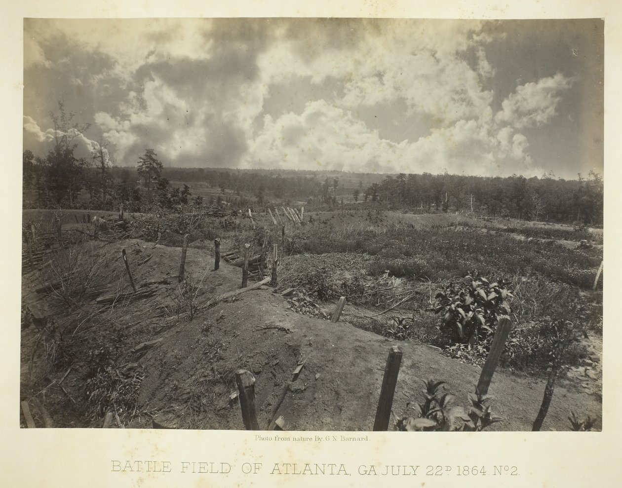 Pole bitwy w Atlancie, GA, nr 2, 22 lipca 1864 r. autorstwa George N. Barnard