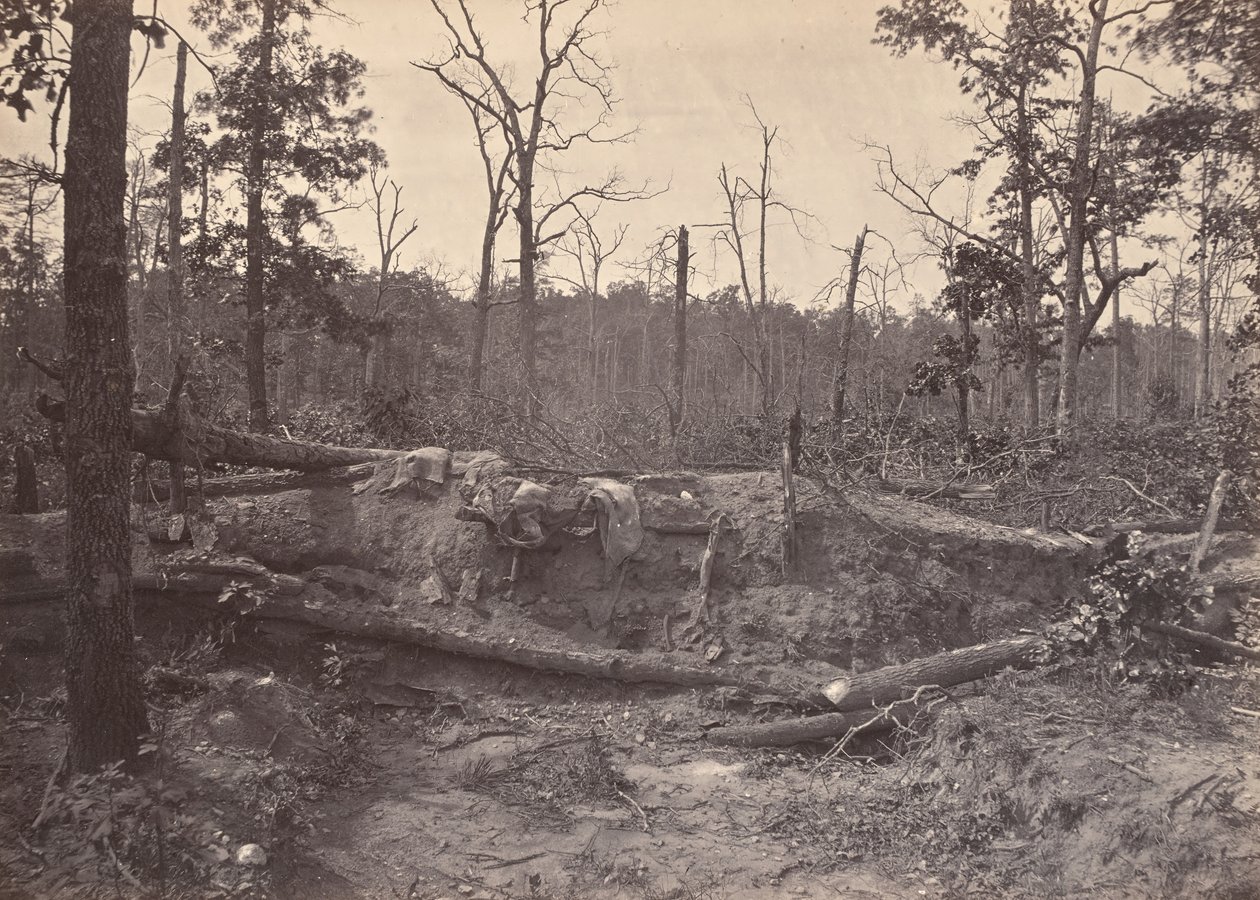 Pole bitwy kościoła New Hope, GA, nr 2, 1866. autorstwa George N. Barnard