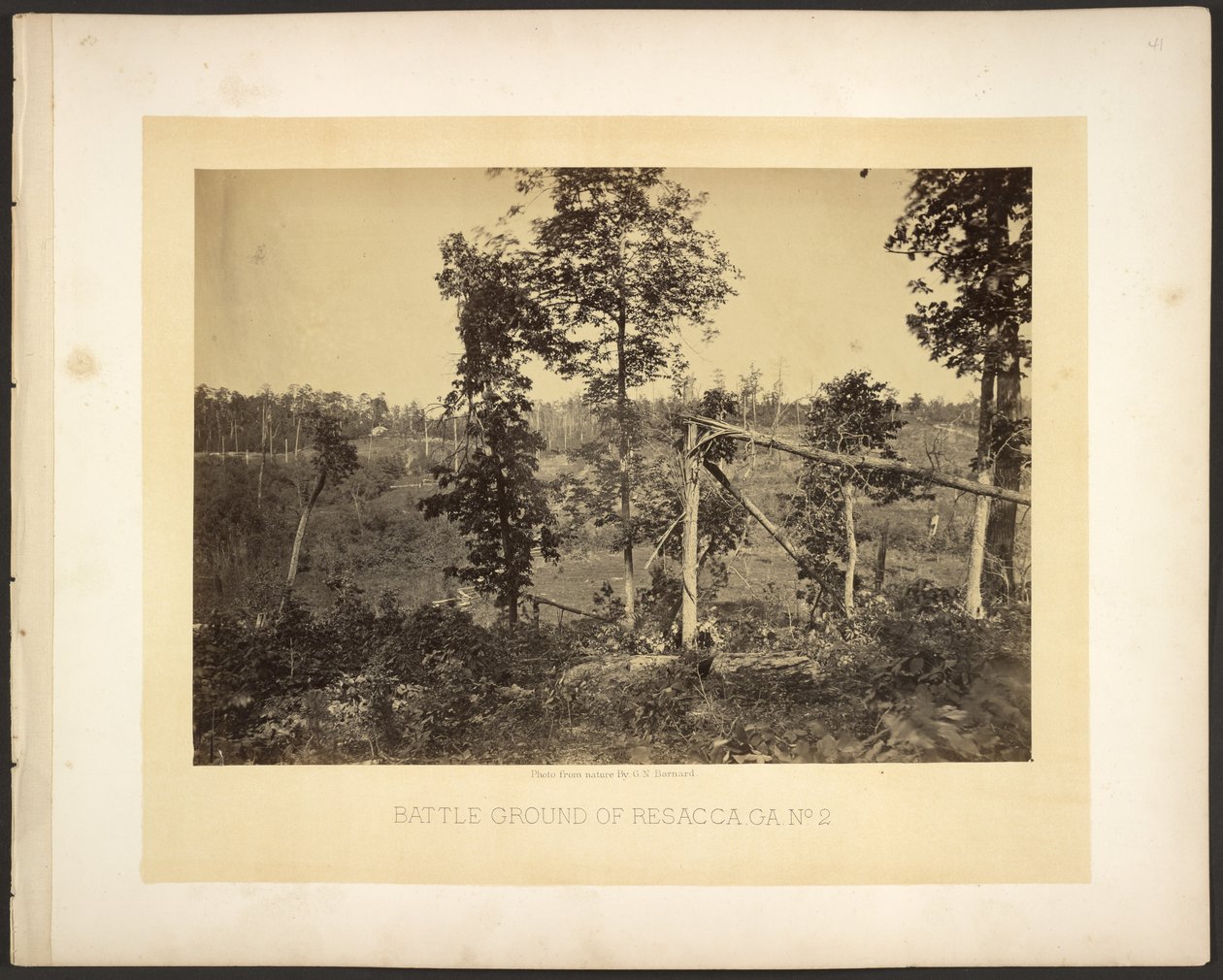 Battle Ground of Resacca, Ga. Nr 2 autorstwa George N. Barnard