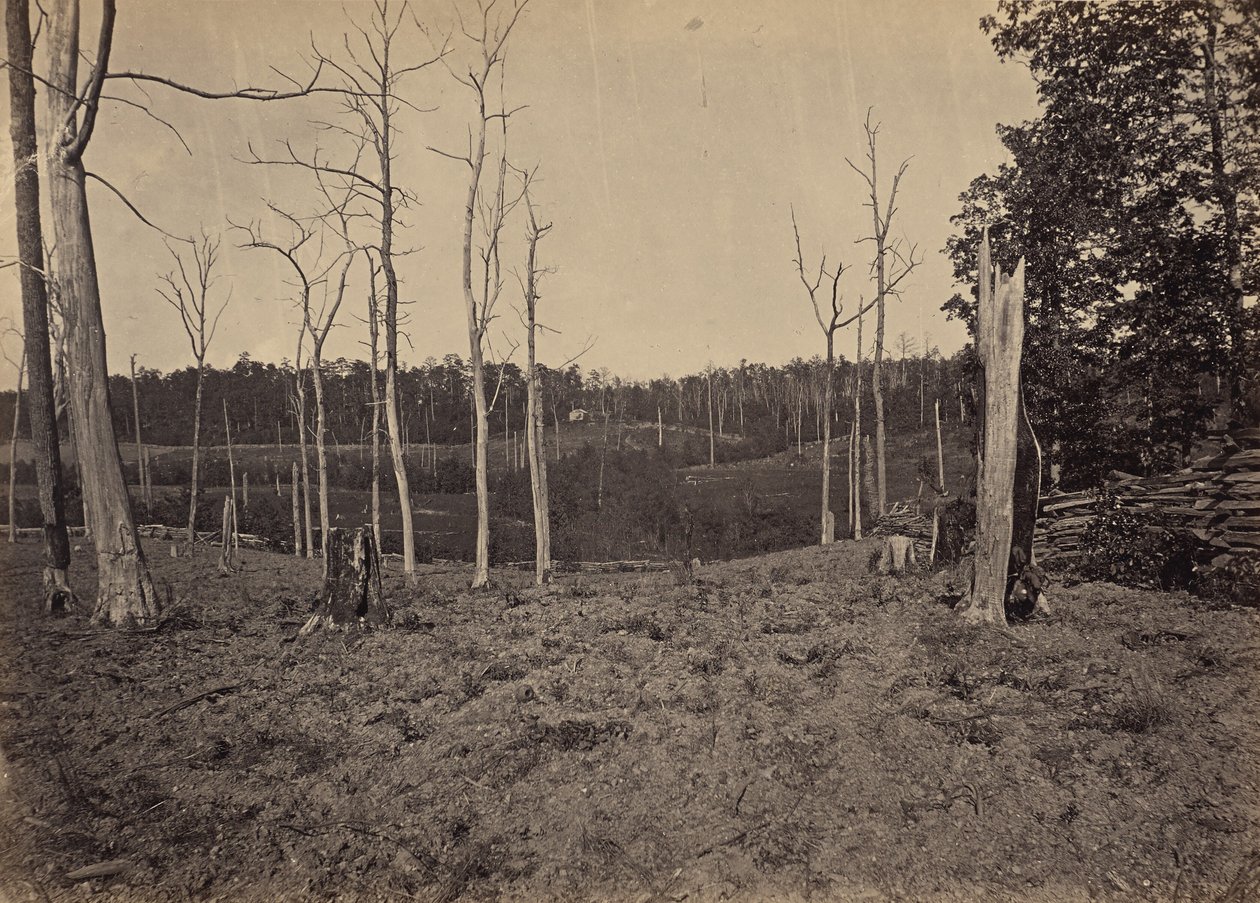 Battle Ground of Resacca, Georgia, nr 1 autorstwa George N. Barnard