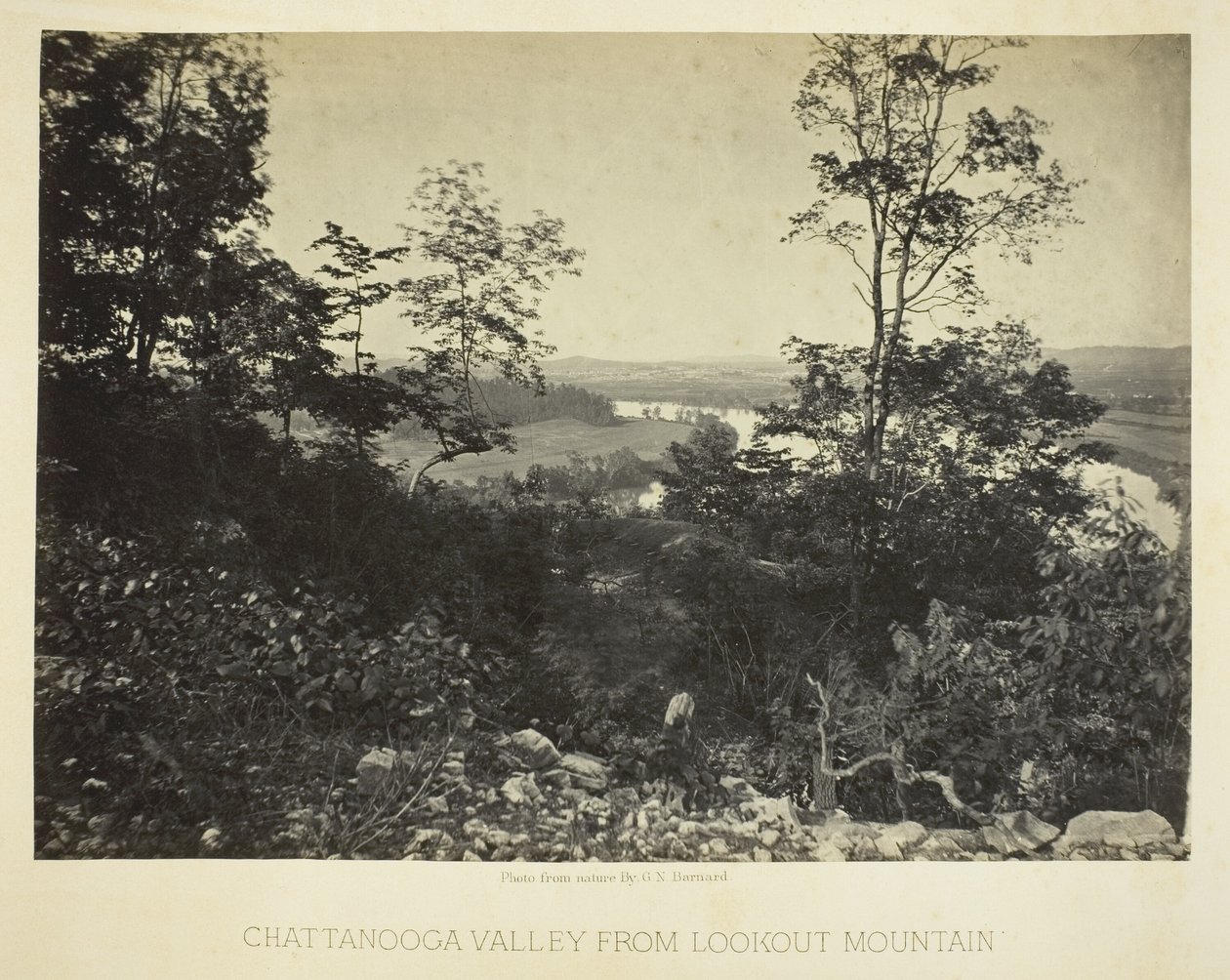 Dolina Chattanooga z góry Lookout autorstwa George N. Barnard