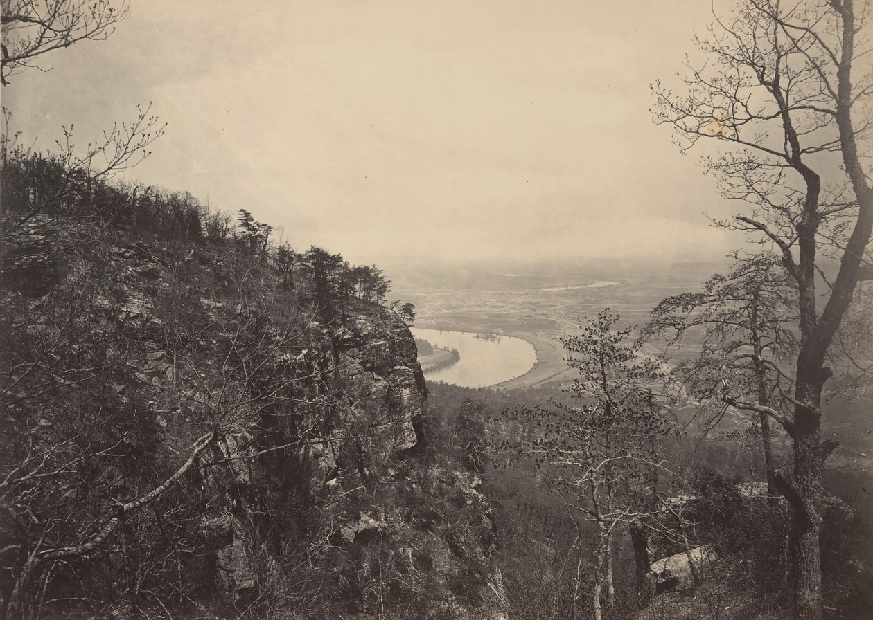 Dolina Chattanooga z Góry Widokowej nr 2, lata 60. XIX wieku. autorstwa George N. Barnard