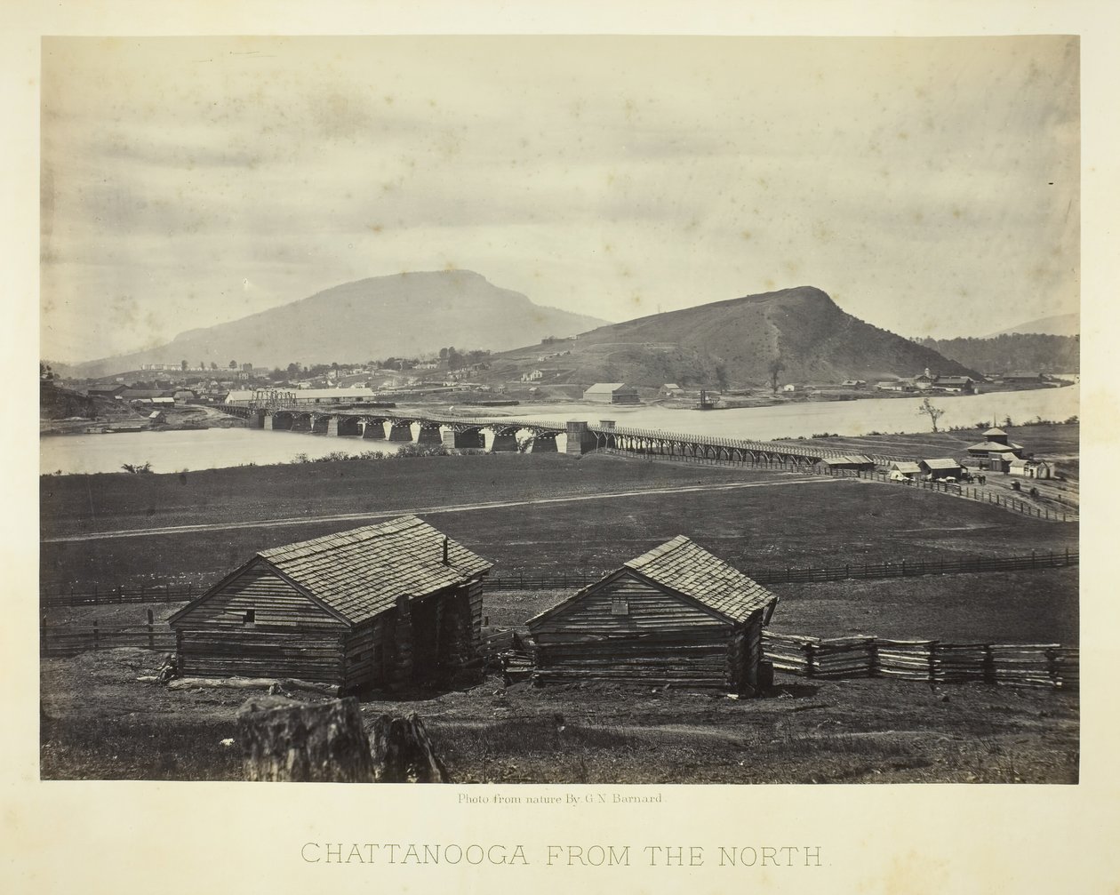 Chattanooga z północy, 1864. autorstwa George N. Barnard