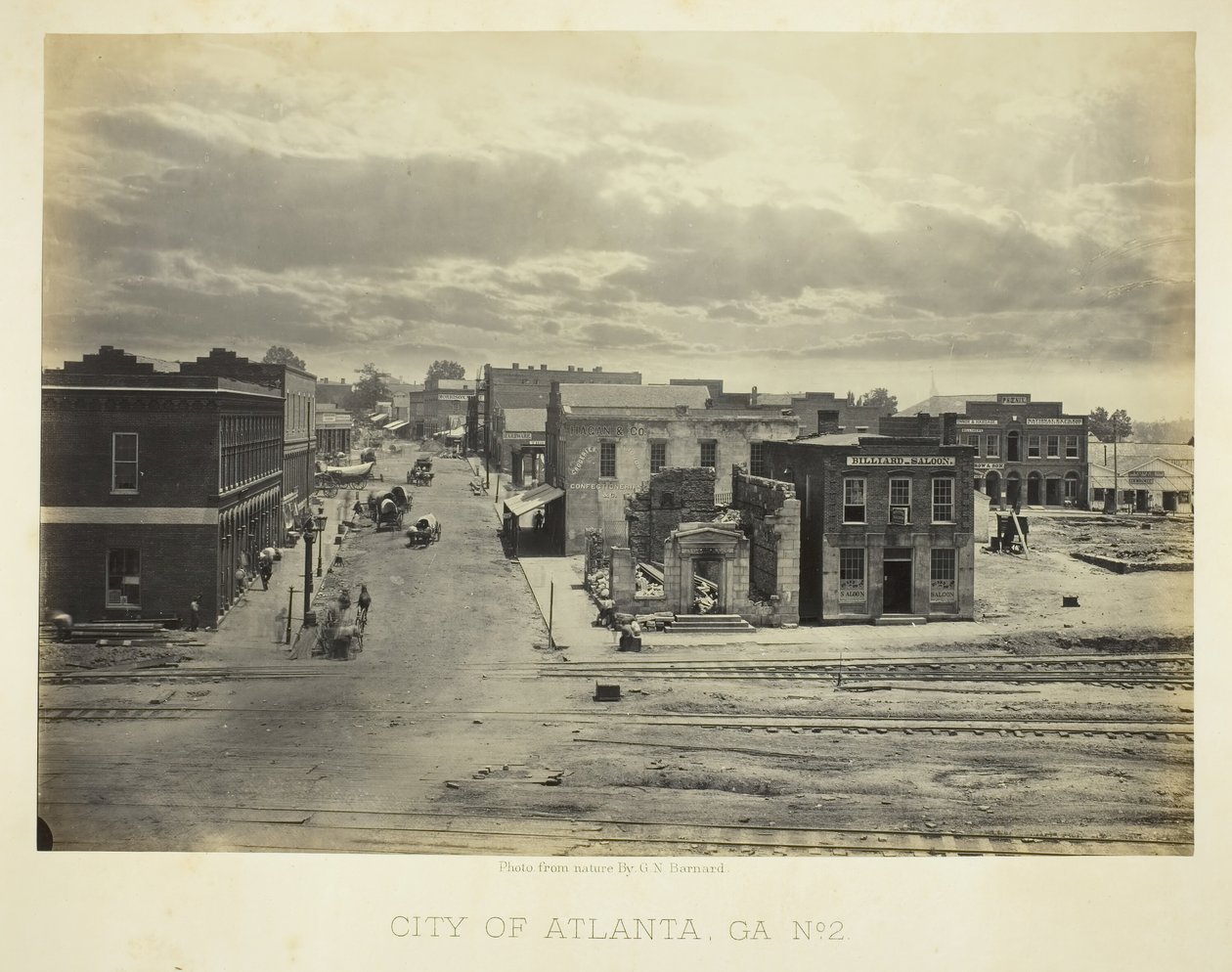 Miasto Atlanta, GA, nr 2, 1866. autorstwa George N. Barnard