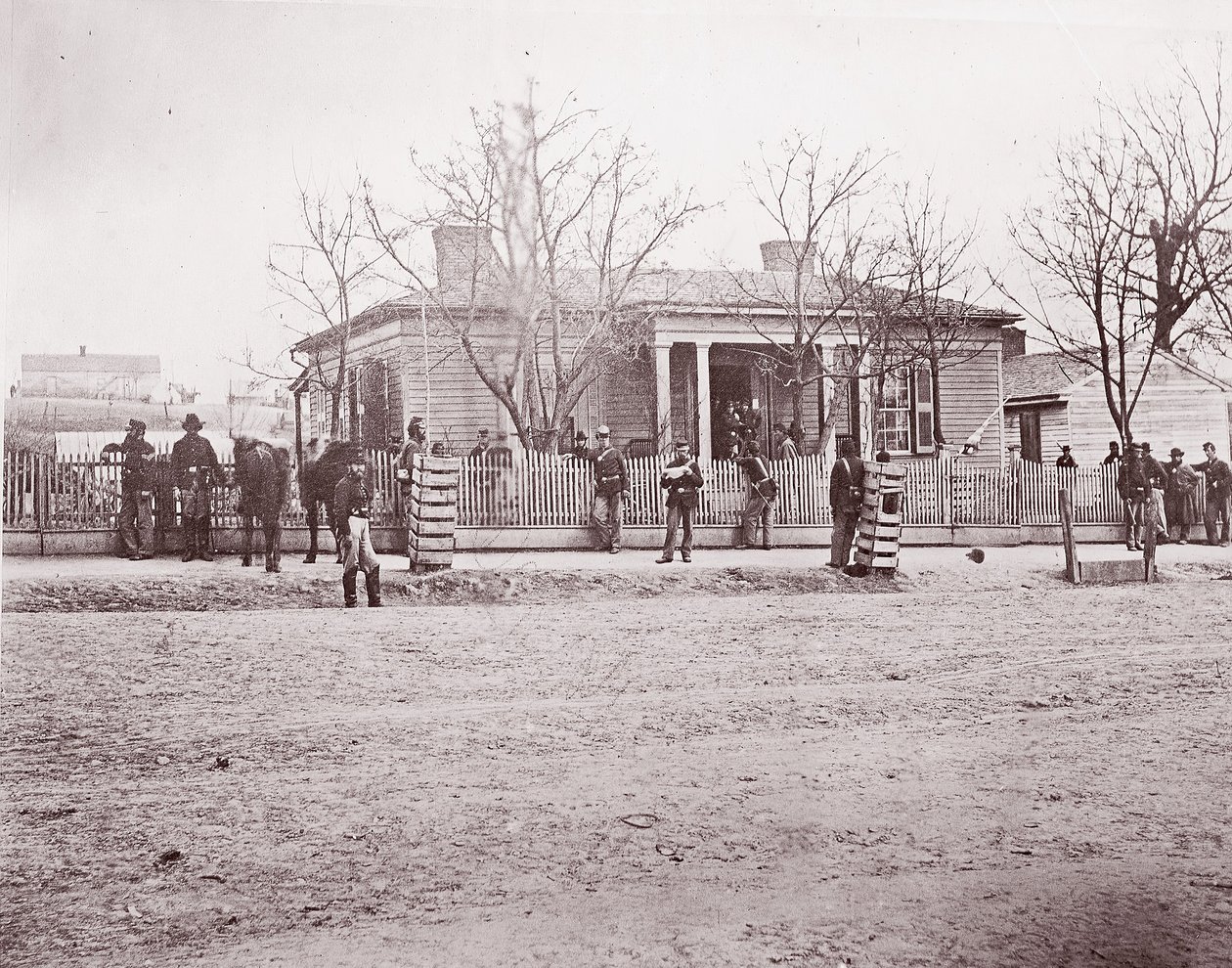 Siedziba generała Shermana lub Thomasa, Chattanooga, ca. 1864. autorstwa George N. Barnard