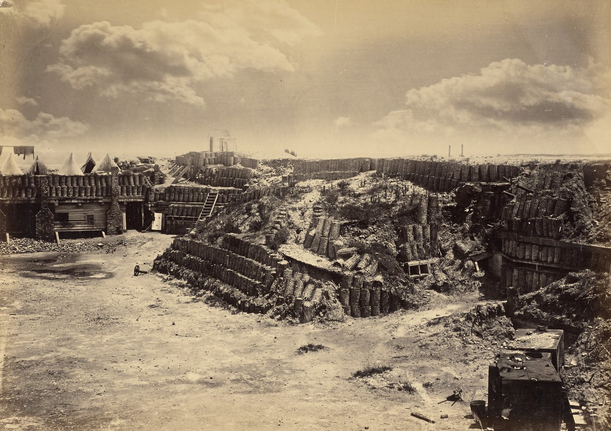 Widok wnętrza Fort Sumter autorstwa George N. Barnard