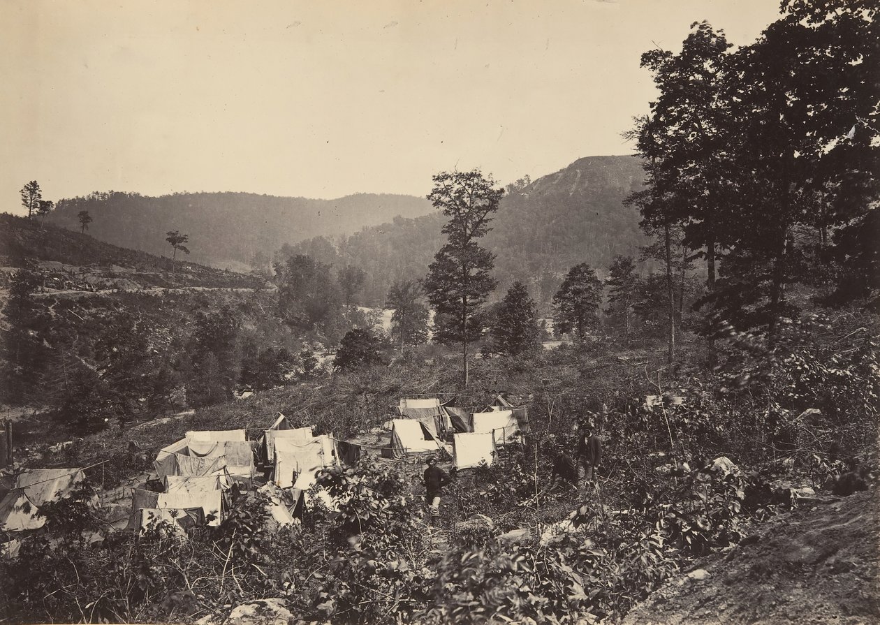 Przełęcz w Raccoon Range, Whiteside nr 2, lata 60. XIX wieku. autorstwa George N. Barnard