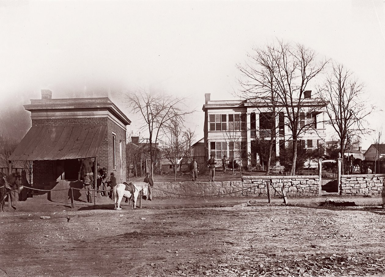 Kwatera główna marszałków burmistrza, Chattanooga, ca. 1864. autorstwa George N. Barnard