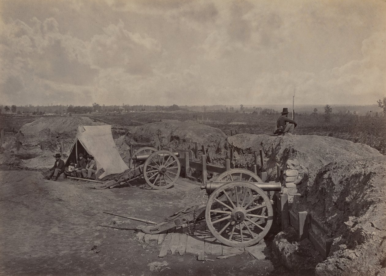 Rebel Works przed Atlantą, GA, nr 4, 1864. autorstwa George N. Barnard
