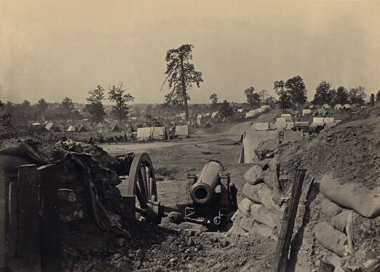 Rebel działa przed Atlantą w stanie Georgia, nr 3 autorstwa George N. Barnard