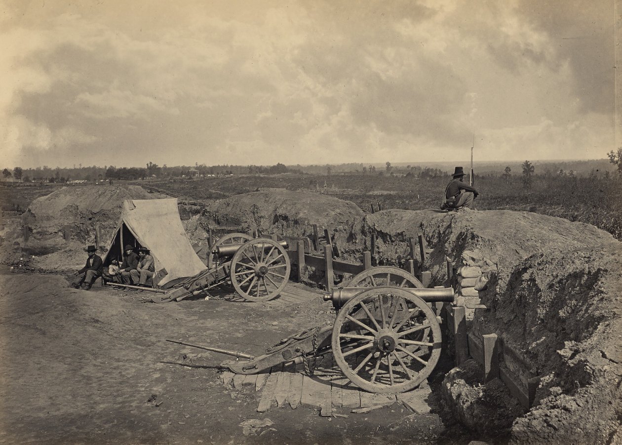 Konfederackie umocnienia przed Atlantą w Georgii, nr 4 autorstwa George N. Barnard