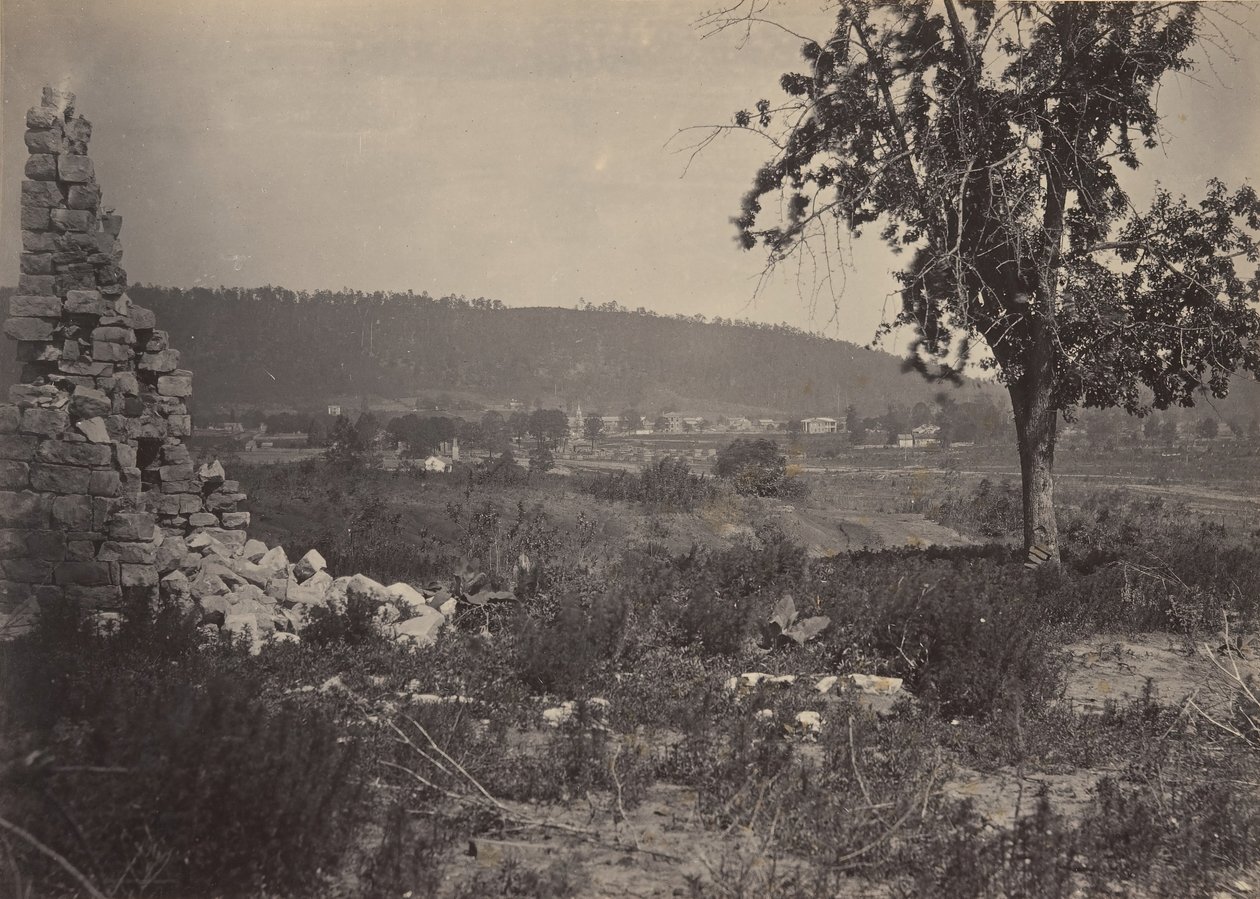 Ringgold, Gruzja, lata 60. XIX wieku. autorstwa George N. Barnard