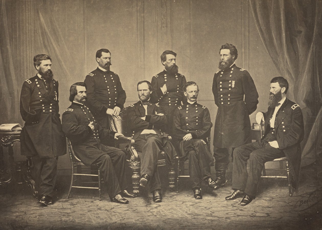 Sherman i jego generałowie autorstwa George N. Barnard