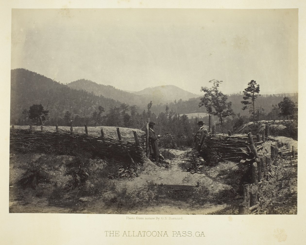 Przełęcz Allatoona, GA autorstwa George N. Barnard