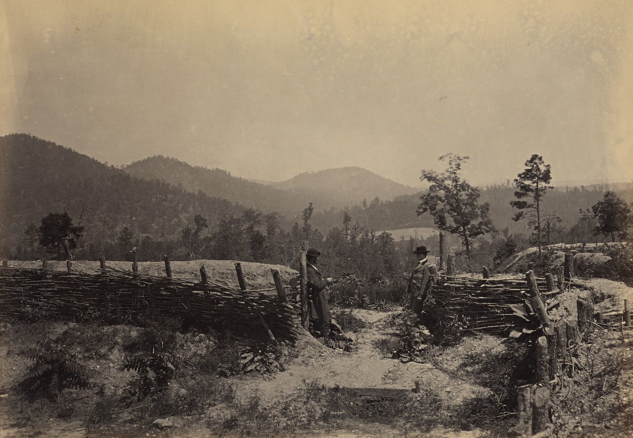 Przełęcz Allatoona, Georgia autorstwa George N. Barnard