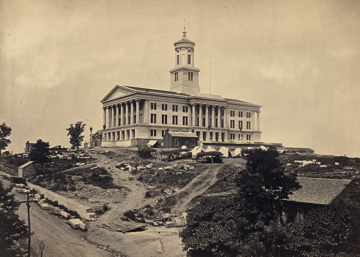 Kapitol, Nashville, Tennessee autorstwa George N. Barnard