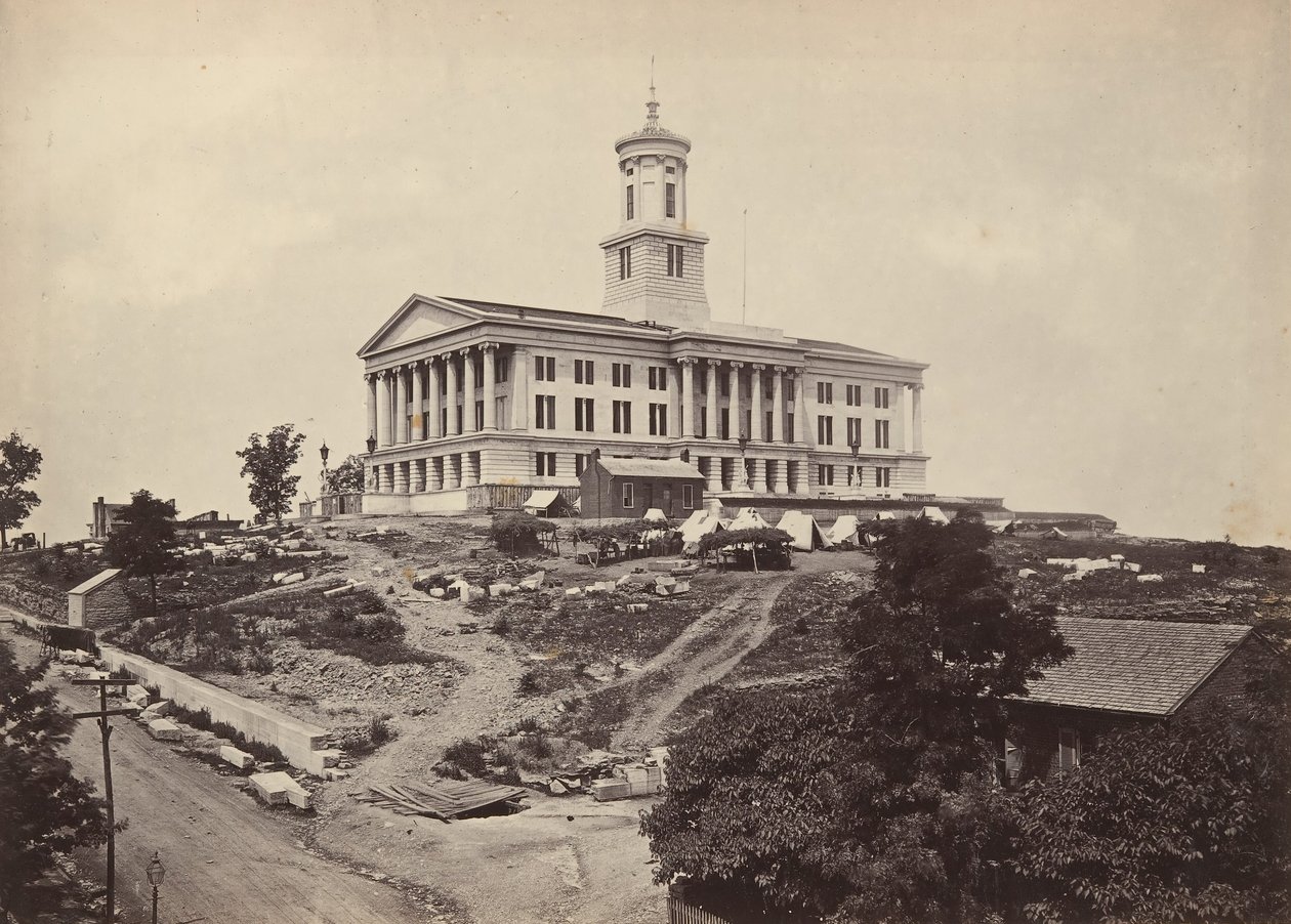 Kapitol, Nashville, Tennessee, lata 60. XIX wieku. autorstwa George N. Barnard