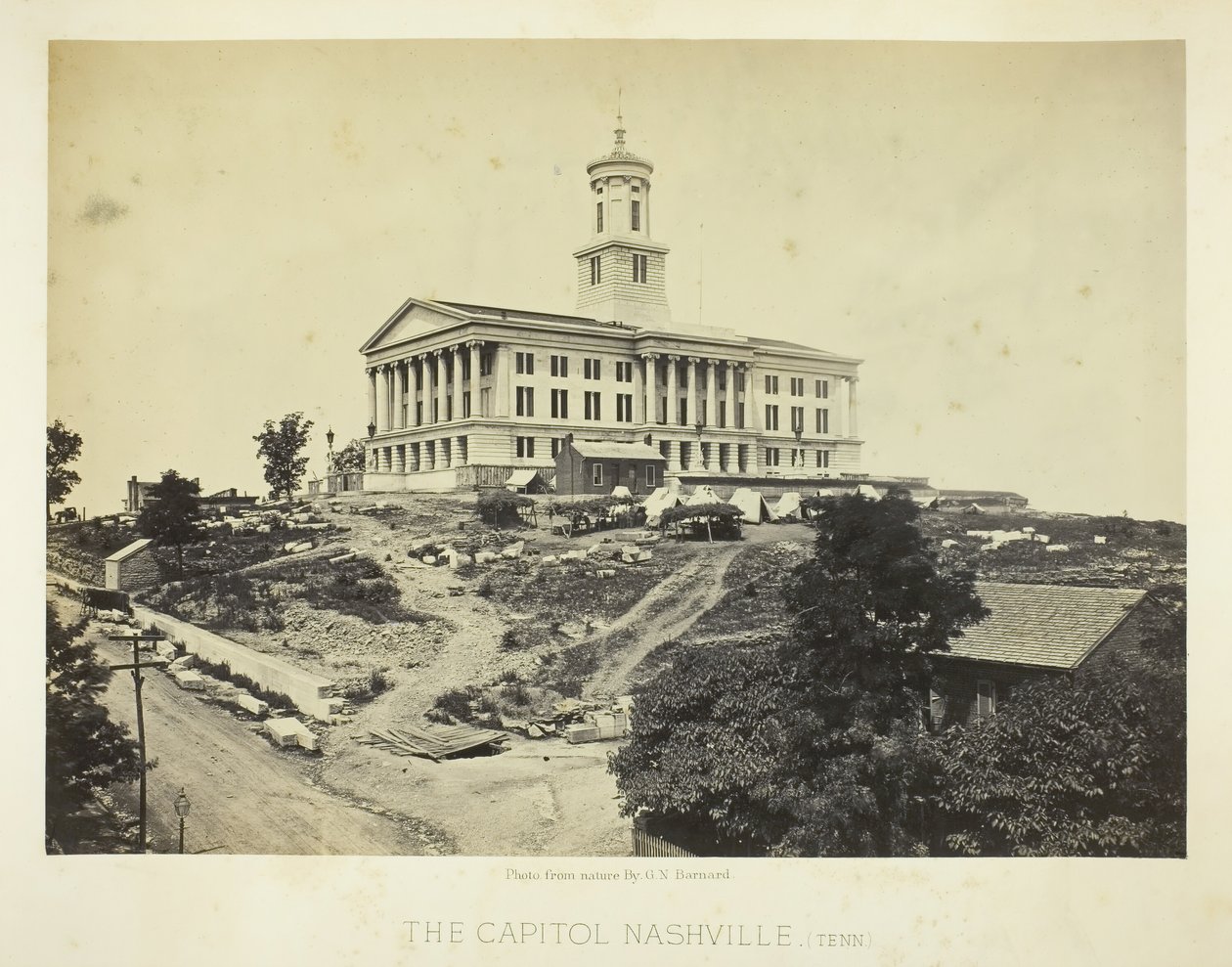Kapitol, Nashville, Tennessee, 1864. autorstwa George N. Barnard