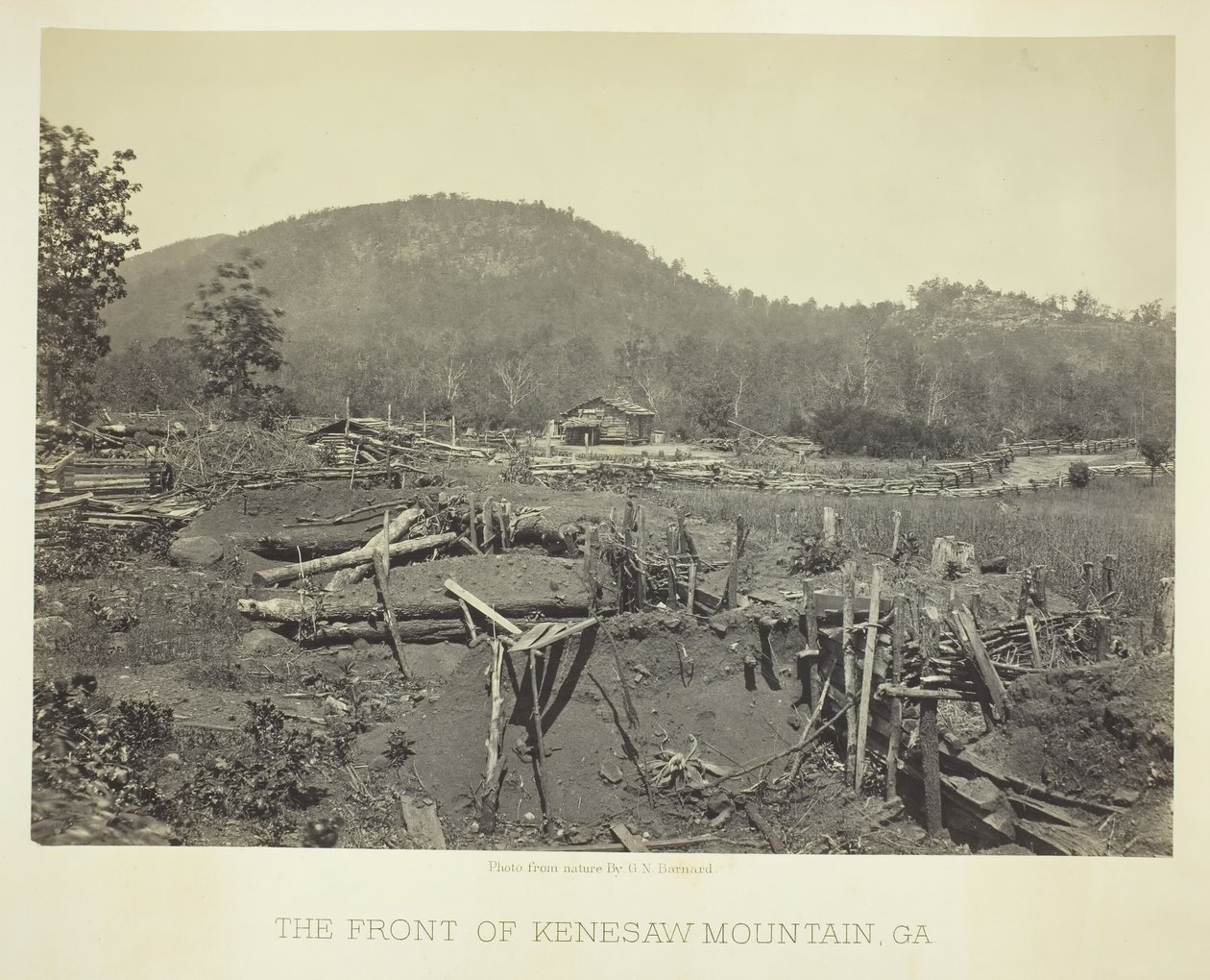Front Góry Kenesaw, GA, 1866. autorstwa George N. Barnard