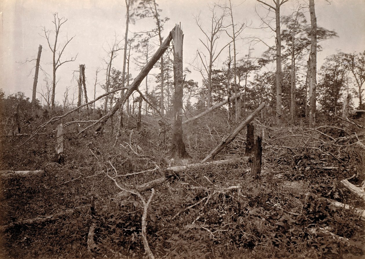 "Piekielna dziura", New Hope Church, Georgia, z Photographic Views of Sherman