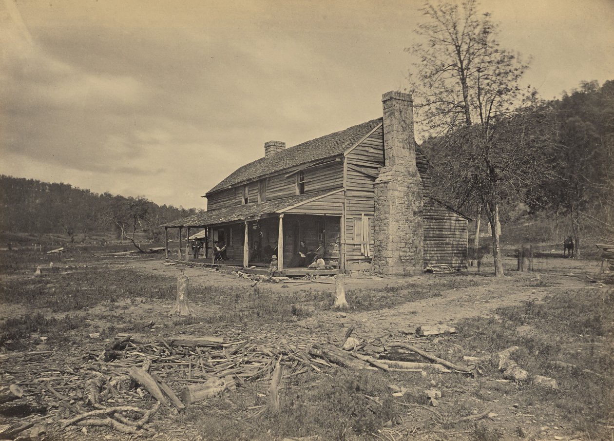 Dom Johna Rossa, Ringold, Georgia autorstwa George N. Barnard
