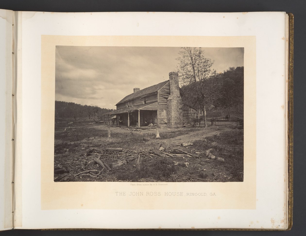 Dom Johna Rossa, Ringold, Georgia autorstwa George N. Barnard