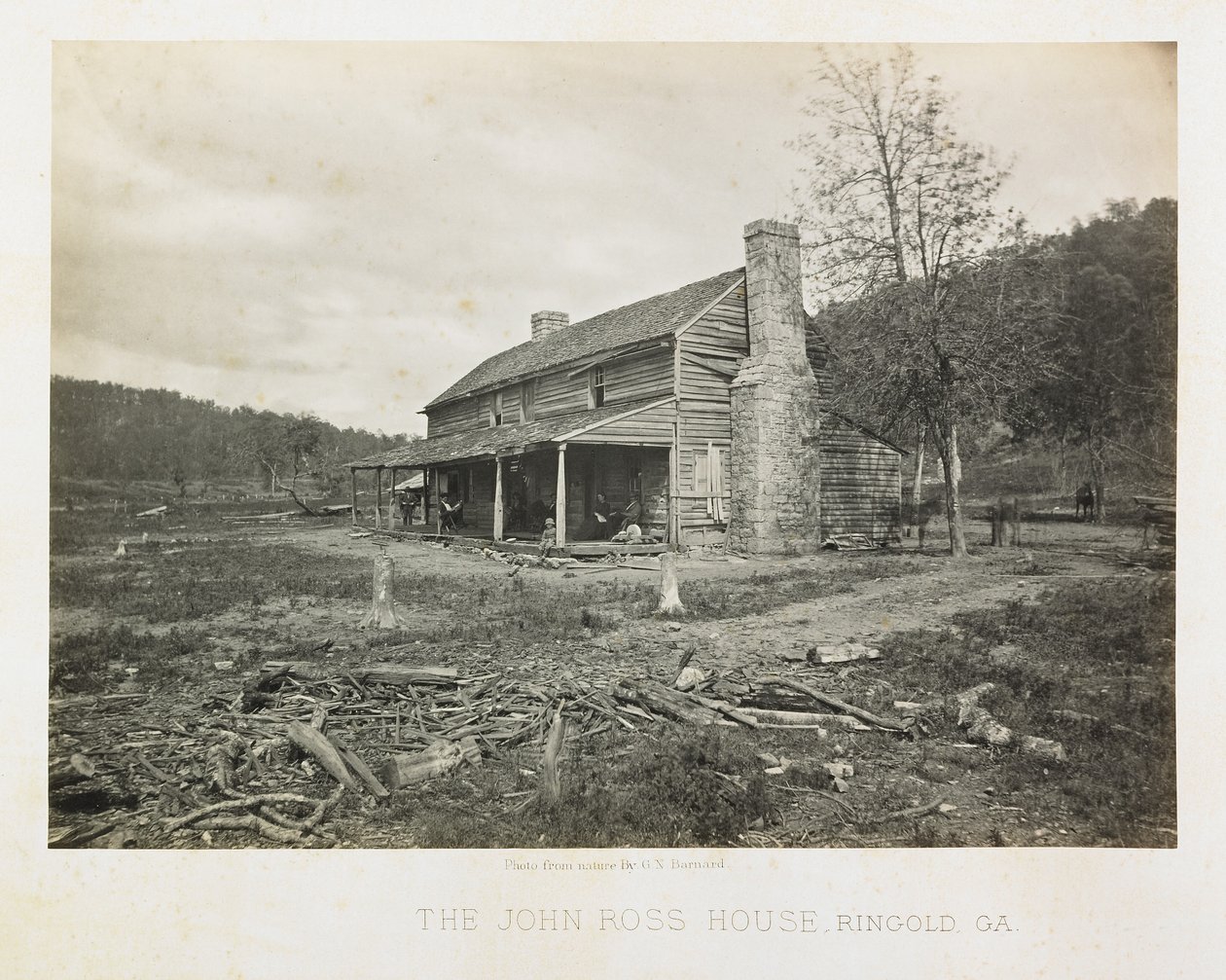 Dom Johna Rossa, Ringgold, Georgia autorstwa George N. Barnard