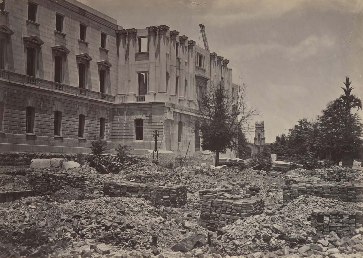 Nowy Kapitol, Kolumbia, Karolina Południowa, lata 60. XIX wieku. autorstwa George N. Barnard