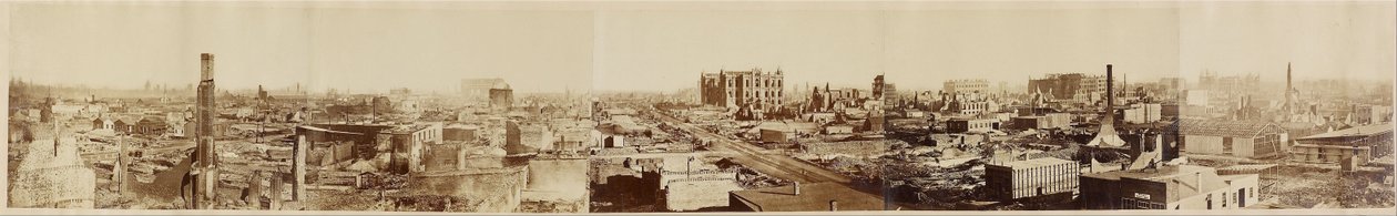 Bez tytułu (Chicago po pożarze w Chicago) autorstwa George N. Barnard