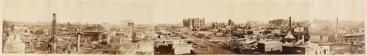 Bez tytułu Chicago po pożarze w Chicago, 1871. autorstwa George N. Barnard