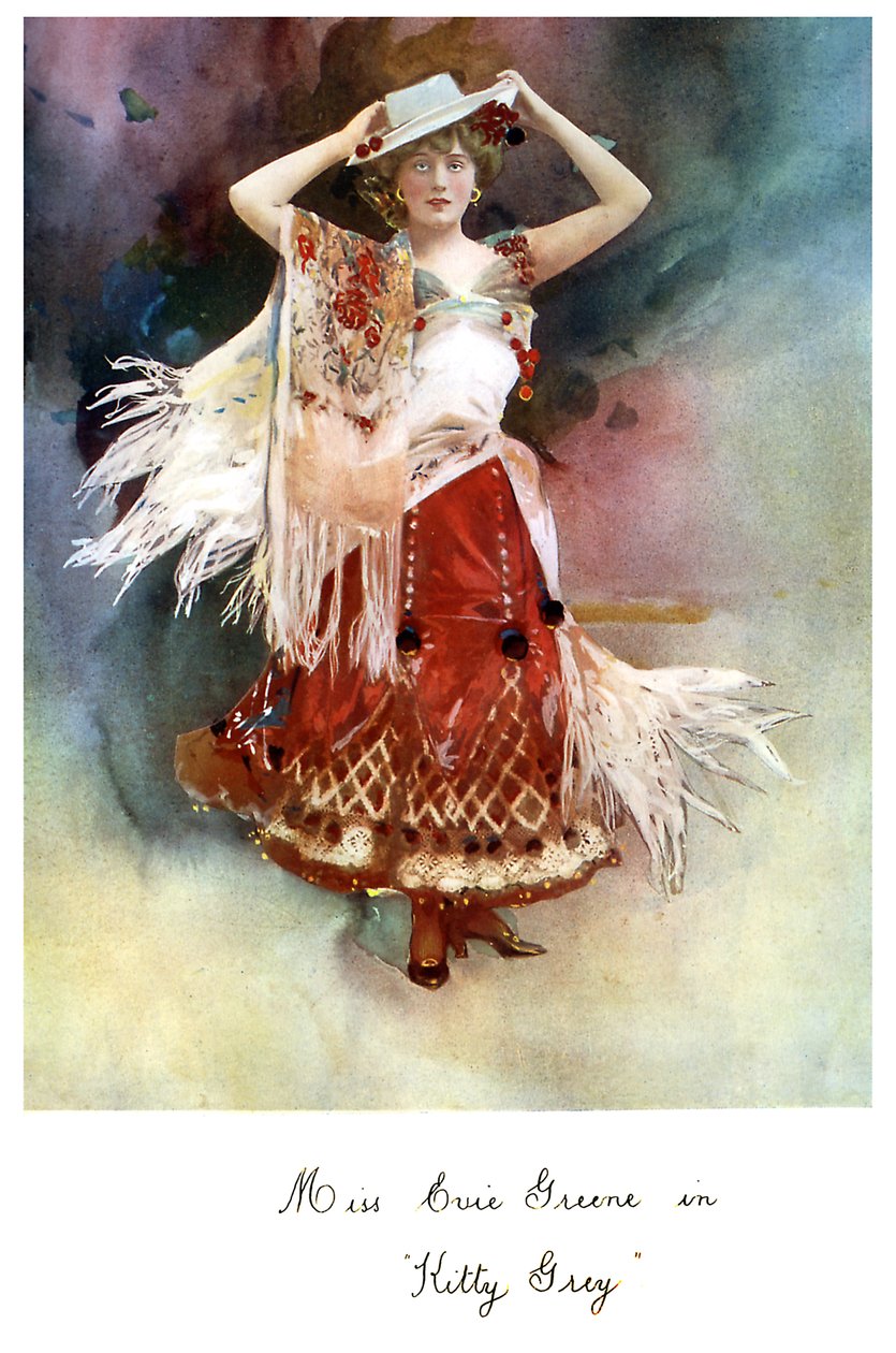 Evie Greene jako Lady Aline Redwood autorstwa George Newnes