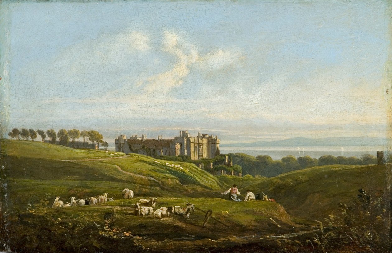 „Zamek św. Donata”, 1820 r. autorstwa George Orleans De La Motte